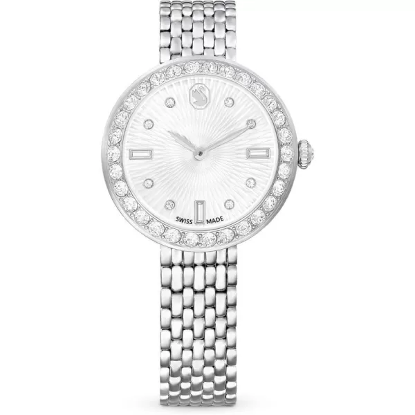 Swarovski Certa Watch Swiss Made Metal Bracelet Silver Tone Stainless SteelSwarovski Certa Watch Swiss Made Metal Bracelet Silver Tone Stainless Steel