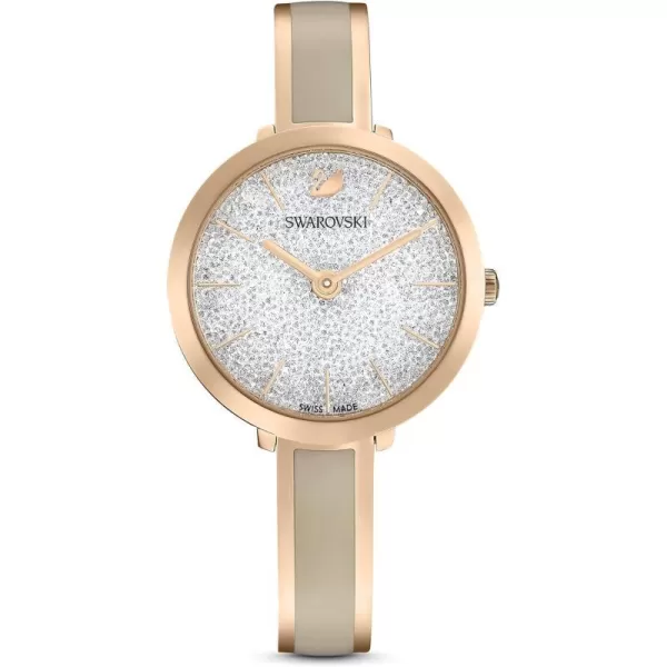 Swarovski Crystalline Crystal Watch CollectionCrystalline Delight  Gray Rose Tone Finish