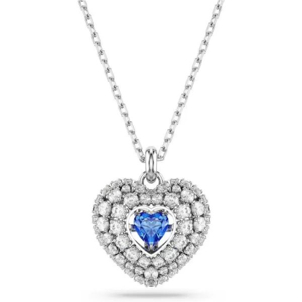 Swarovski Hyperbola pendant Heart Blue Rhodium FinishedSwarovski Hyperbola pendant Heart Blue Rhodium Finished