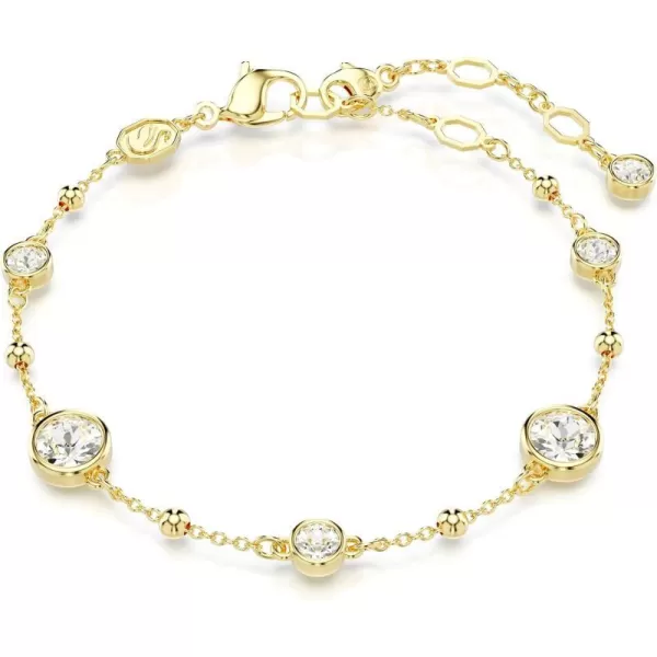 Swarovski Imber Bracelet Round cut Clear Goldtone FinishedSwarovski Imber Bracelet Round cut Clear Goldtone Finished