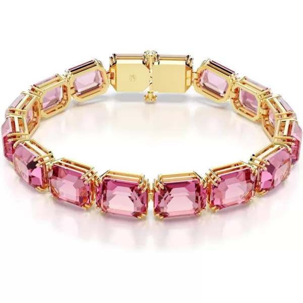 Swarovski Millenia Bracelet Octagon cut Pink Goldtone FinishedSwarovski Millenia Bracelet Octagon cut Pink Goldtone Finished