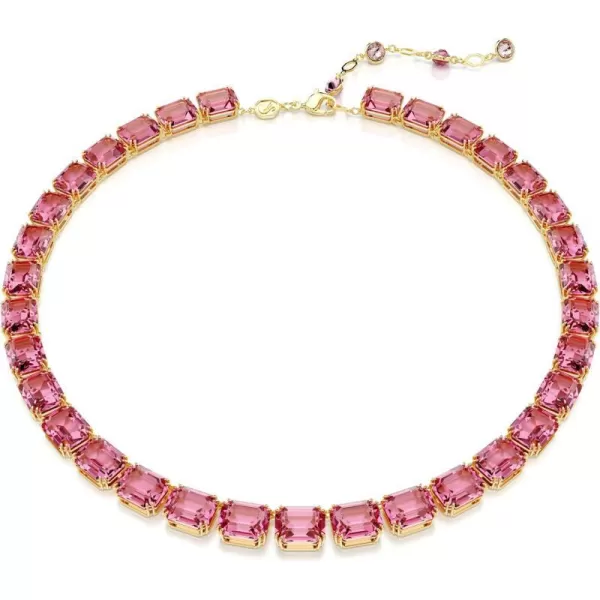 Swarovski Millenia necklace Octagon cut Pink Goldtone FinishedSwarovski Millenia necklace Octagon cut Pink Goldtone Finished