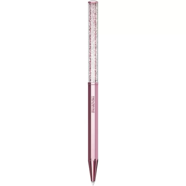 SWAROVSKI Crystalline Ballpoint Pen Chrome Finish with Light Blue Crystals and Hanging Star Charm Part of the Crystalline CollectionPink