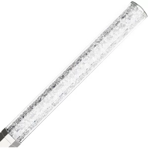 SWAROVSKI Crystalline Ballpoint Pen Chrome Finish with Light Blue Crystals and Hanging Star Charm Part of the Crystalline CollectionWhite