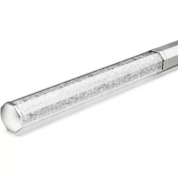 SWAROVSKI Crystalline Ballpoint Pen Chrome Finish with Light Blue Crystals and Hanging Star Charm Part of the Crystalline CollectionWhite