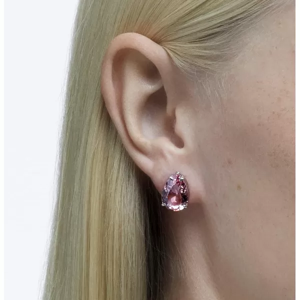 SWAROVSKI Gema Stud Pierced Earrings CollectionPink