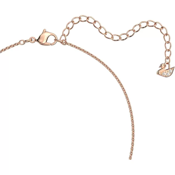 SWAROVSKI Lovely Bracelet amp Necklace Jewelry Collection Clear CrystalsNecklace  Rose Gold Tone Finish