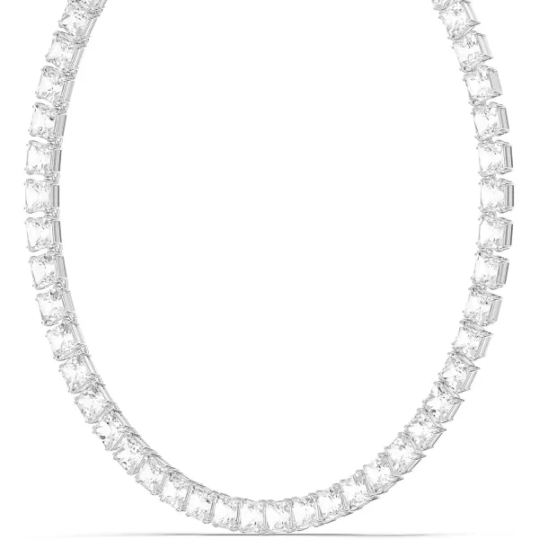 SWAROVSKI Millenia Crystal Jewelry Earrings and Necklace Collection Clear Crystals Rhodium Tone FinishChoker Necklace