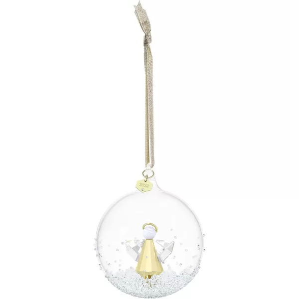 Swarovski Annual Edition 2023 Festive Ornament Gold Tone Swarovski Crystals with GoldTone Finished Metal Part of the Swarovski Annual Edition Collection2022 Annual Editions 2022 Ball Ornament