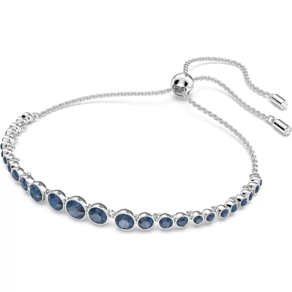 Swarovski Emily Tennis Bracelet Jewelry Collection Clear Crystals Blue Crystals Pink Crystals Amazon ExclusiveBlue Crystals  Rhodium Tone