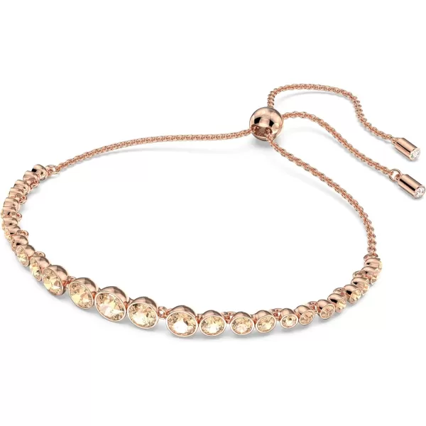 Swarovski Emily Tennis Bracelet Jewelry Collection Clear Crystals Blue Crystals Pink Crystals Amazon ExclusiveClear Crystals  Gold Tone