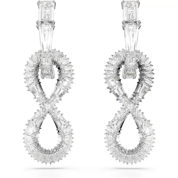 Swarovski Hyperbola drop earrings Infinity Clear Rhodium FinishedSwarovski Hyperbola drop earrings Infinity Clear Rhodium Finished