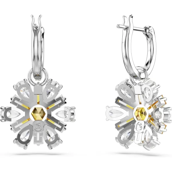 Swarovski Idyllia drop earrings Flower Yellow Rhodium FinishedSwarovski Idyllia drop earrings Flower Yellow Rhodium Finished