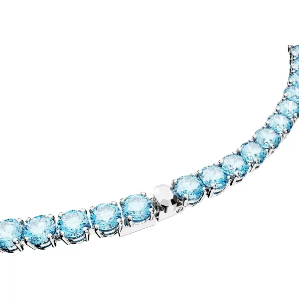 Swarovski Matrix Tennis NecklaceBlue