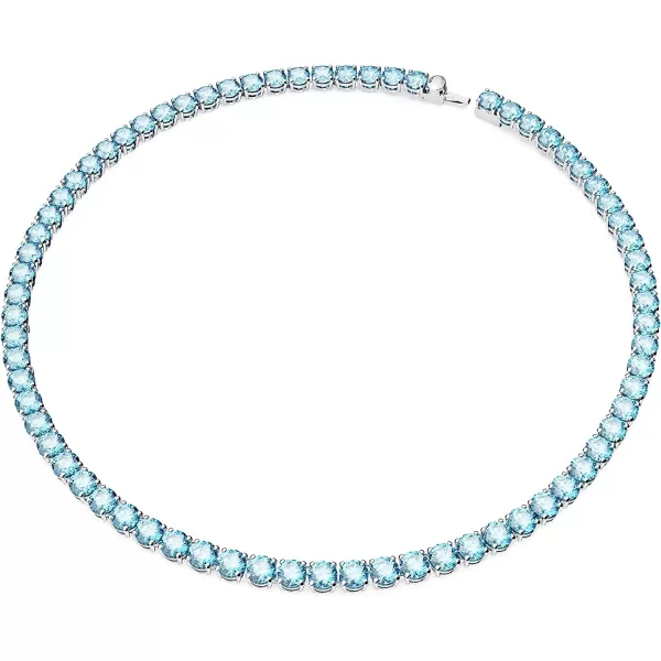 Swarovski Matrix Tennis NecklaceBlue