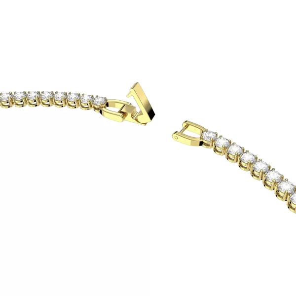 Swarovski Matrix Tennis NecklaceGold Tone