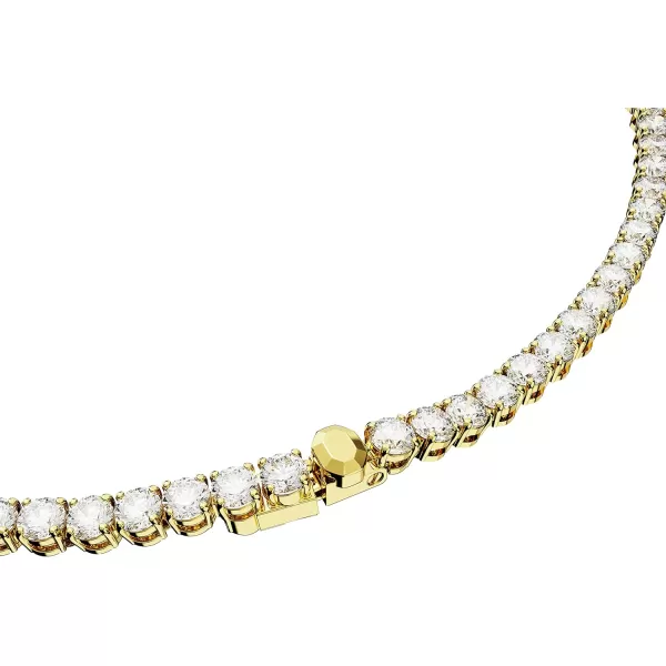 Swarovski Matrix Tennis NecklaceNEW Gold Tone