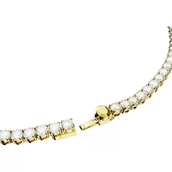 Swarovski Matrix Tennis NecklaceNEW Gold Tone