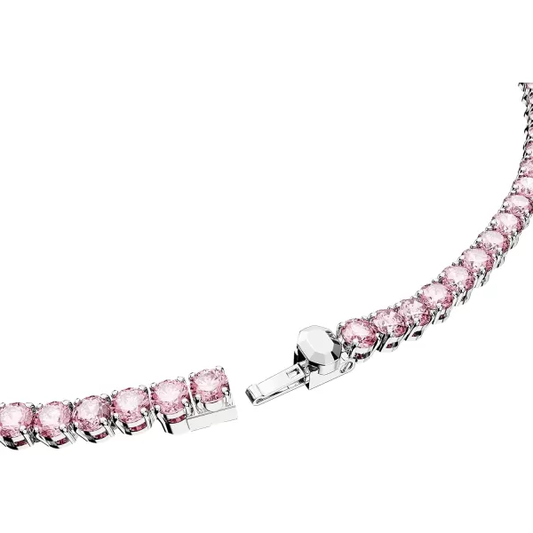 Swarovski Matrix Tennis NecklacePink