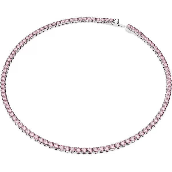 Swarovski Matrix Tennis NecklacePink