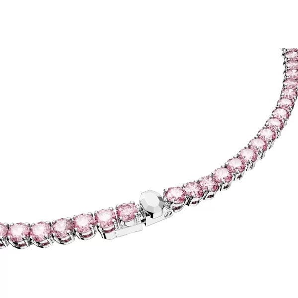 Swarovski Matrix Tennis NecklacePink