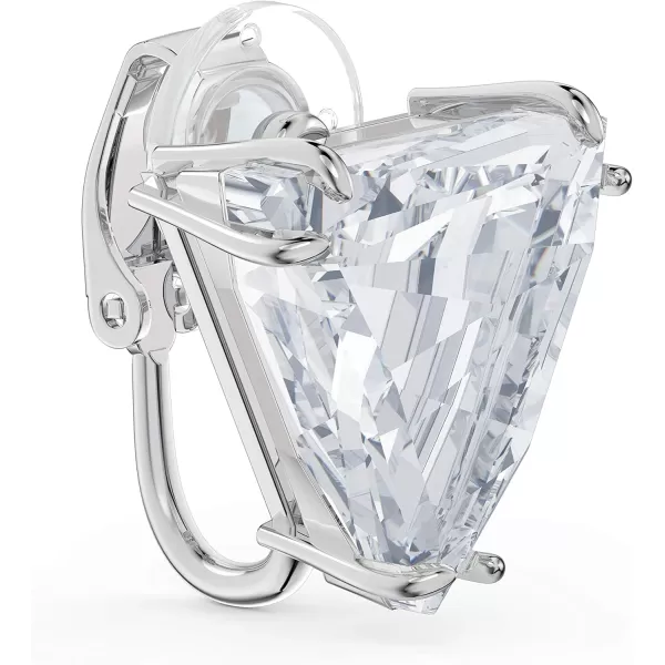 Swarovski Mesmera Earring Jewelry Collection Rhodium Finish Clear CrystalsTriangle Cut