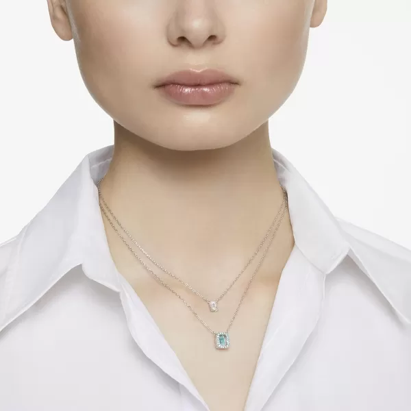 Swarovski Millenia Crystal Pendant Necklace CollectionBlue and Clear Crystal