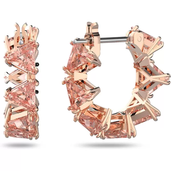 Swarovski Ortyx Crystal Earring Collection Single Ear Cuff Earrings Pair Rhodium amp Rose Gold Tone FinishMini Hoop Earrings  Rose Gold Tone