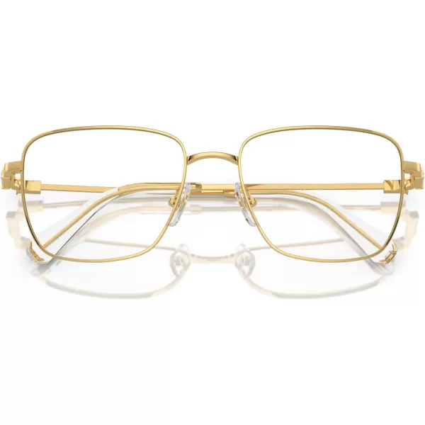 Swarovski Womens Sk1003 Square Prescription Eyewear FramesGoldDemo Lens