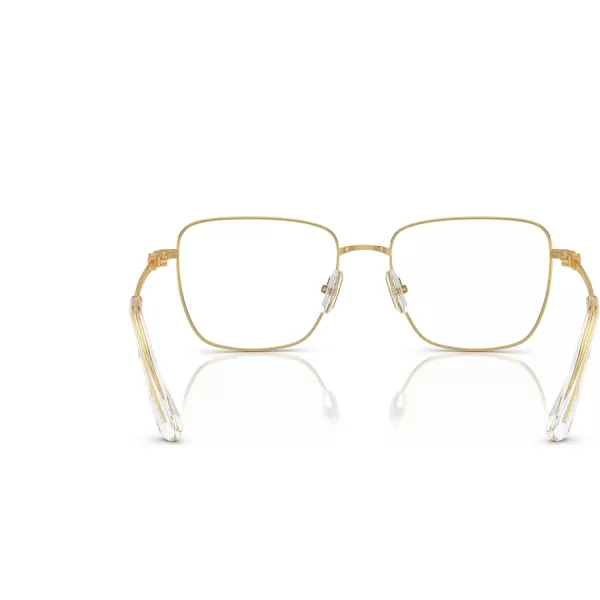 Swarovski Womens Sk1003 Square Prescription Eyewear FramesGoldDemo Lens