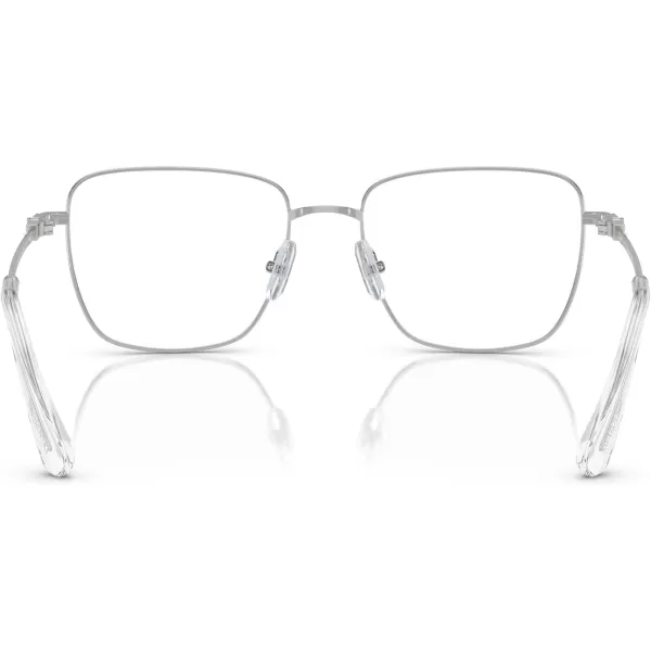 Swarovski Womens Sk1003 Square Prescription Eyewear FramesSilverDemo Lens