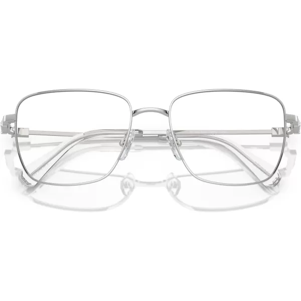 Swarovski Womens Sk1003 Square Prescription Eyewear FramesSilverDemo Lens