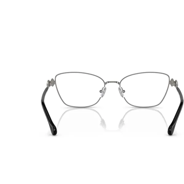 Swarovski Womens Sk1006 Square Prescription Eyewear FramesGunmetalDemo Lens