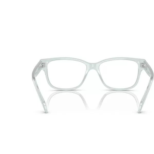 Swarovski Womens Sk2007 Square Prescription Eyewear FramesOpal Light BlueDemo Lens