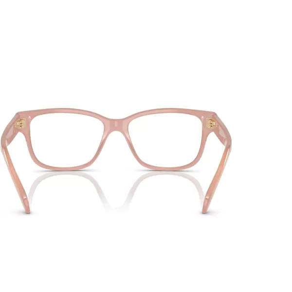 Swarovski Womens Sk2007 Square Prescription Eyewear FramesOpal PinkDemo Lens