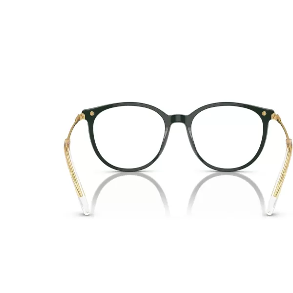 Swarovski Womens Sk2009 Round Prescription Eyewear FramesGreenDemo Lens