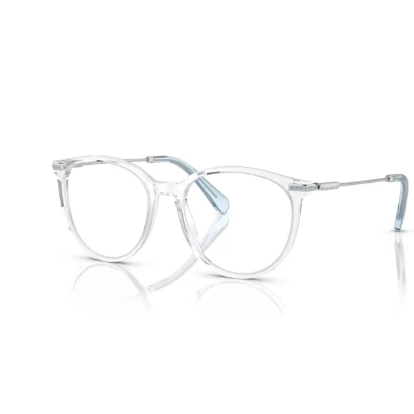 Swarovski Womens Sk2009 Round Prescription Eyewear FramesTransparentDemo Lens