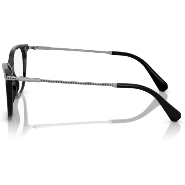 Swarovski Womens Sk2010 Square Prescription Eyewear FramesBlackGunmetalDemo Lens