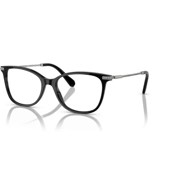 Swarovski Womens Sk2010 Square Prescription Eyewear FramesBlackGunmetalDemo Lens