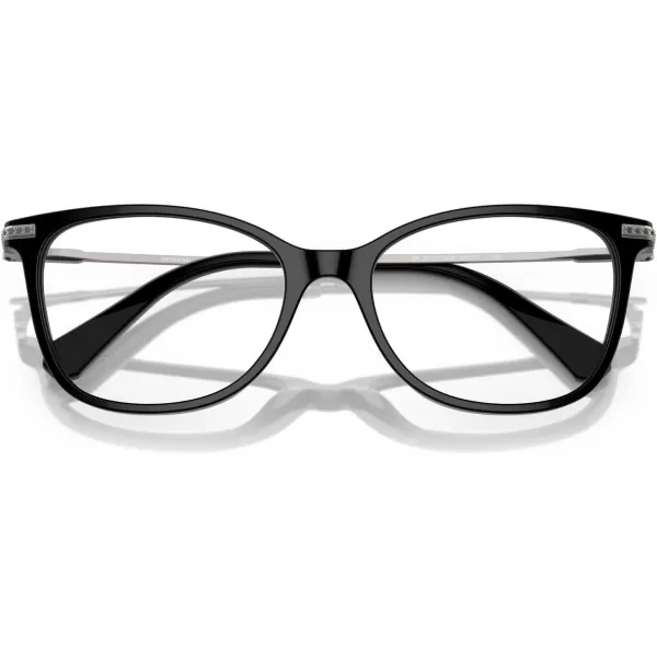 Swarovski Womens Sk2010 Square Prescription Eyewear FramesBlackGunmetalDemo Lens