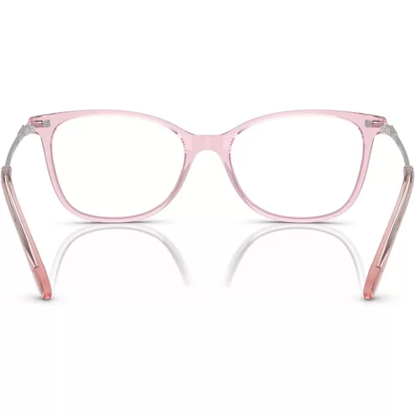 Swarovski Womens Sk2010 Square Prescription Eyewear FramesTransparent RoseDemo Lens