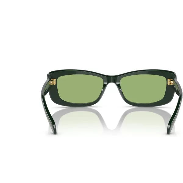 Swarovski Womens Sk6008 Square SunglassesDark GreenDark Green