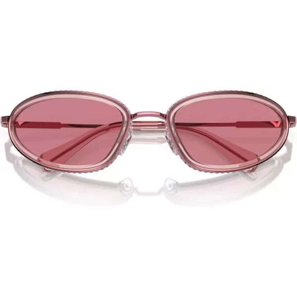 Swarovski Womens Sk7004 Oval SunglassesPinkPink