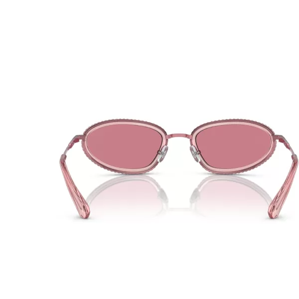 Swarovski Womens Sk7004 Oval SunglassesPinkPink