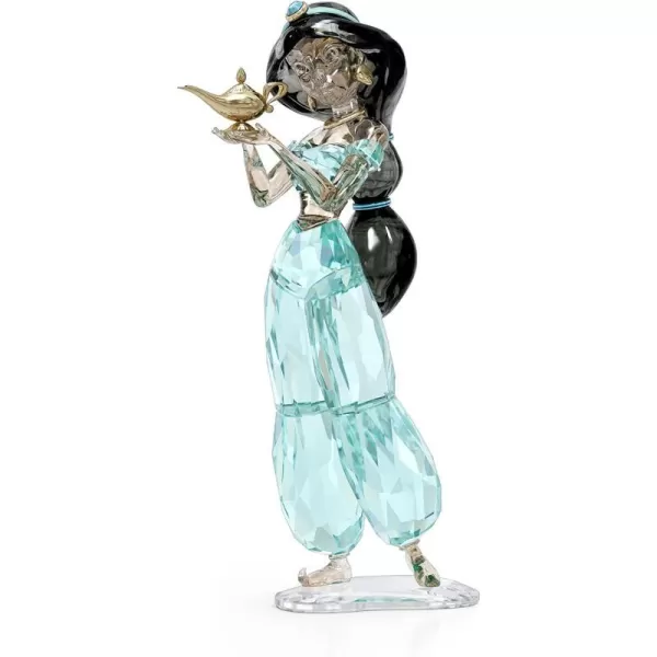 SWAROVSKI Beauty and the Beast Enchanted Rose Red and Green Swarovski Crystal with Clear Base and MouthBlown Glass Bell Jar Part of the Swarovski Beauty and the Beast Collection2022 Ae Princess Jasmine Figurine