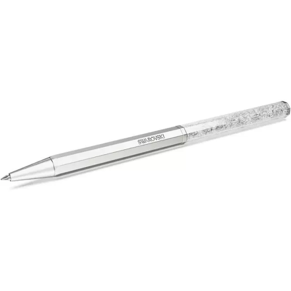 SWAROVSKI Crystalline Ballpoint Pen Chrome Finish with Light Blue Crystals and Hanging Star Charm Part of the Crystalline CollectionWhite