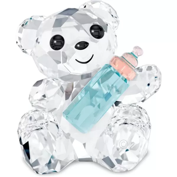 SWAROVSKI Kris Bear 30th Anniversary Figurine Set 4 Small Bears in Pink Green Yellow and Blue Crystal Part of The Kris Bear CollectionBaby Figurine