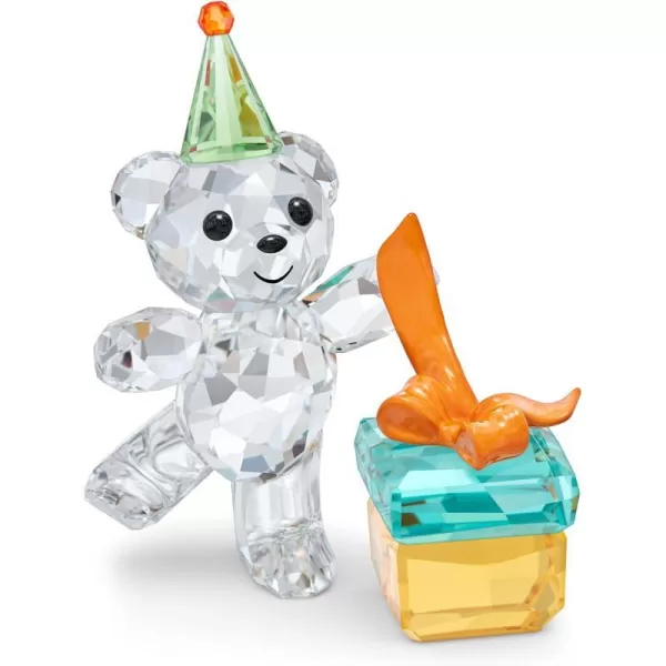 SWAROVSKI Kris Bear 30th Anniversary Figurine Set 4 Small Bears in Pink Green Yellow and Blue Crystal Part of The Kris Bear CollectionBest Wishes