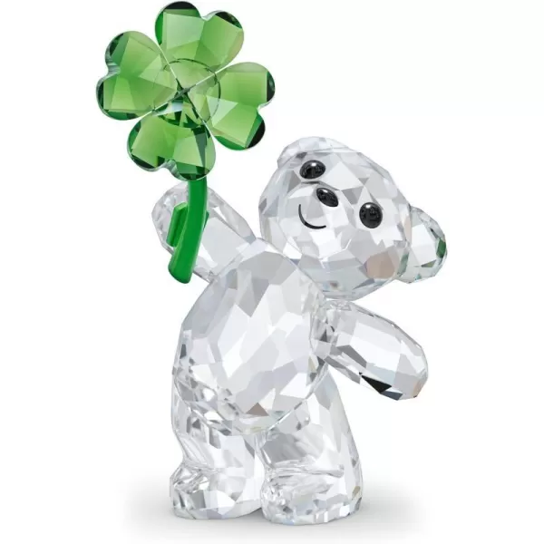 SWAROVSKI Kris Bear 30th Anniversary Figurine Set 4 Small Bears in Pink Green Yellow and Blue Crystal Part of The Kris Bear CollectionLucky Charm