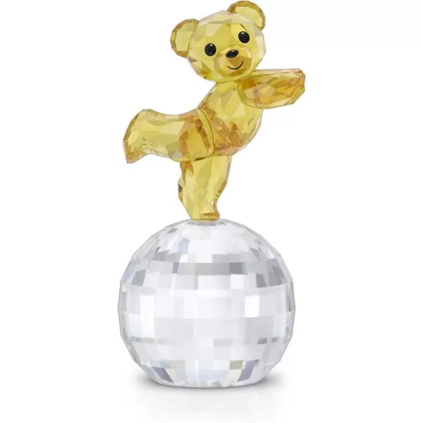 SWAROVSKI Kris Bear 30th Anniversary Figurine Set 4 Small Bears in Pink Green Yellow and Blue Crystal Part of The Kris Bear CollectionReady to Disco